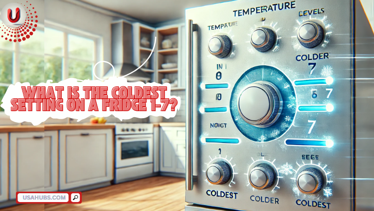 What is the coldest setting on a fridge 1-7?