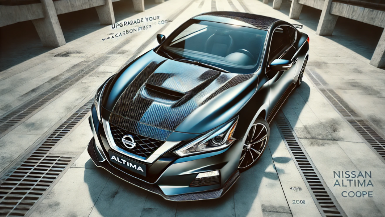 Upgrade your Nissan Altima 2008 coupe with a carbon fiber hood